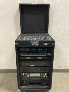 Rolling Griffin Audio Spectrum Analyzer, Pyle PYD1964B.5, TechnicalPro PS92U Power Supply, EM3 EBX79 3Way Crossover+Subwoofer Deck, Pyle PTA1000 Power Amplifier, Pyle P3301BAT Hybrid Home Theatre Reciever, TechnicaPro Power Supply