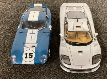 (1) 1965 Shelby Cobra Daytona Coupe Die Cast, And (1) No. 73117 Saleen S7 Motor Max Die Cast