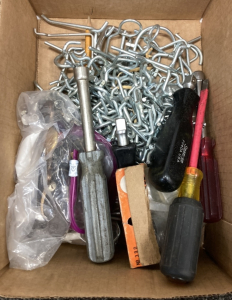 Assortment Of Garage Tools and Hardware