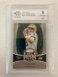 Joe Burrow 2020 Sage All Rookie Team #RT1 BCCG Near Mint or Better 9