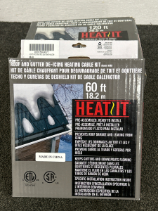 (3) Boxes of Heat-It Roof and Gutter De-Icing Heating Cable Kit