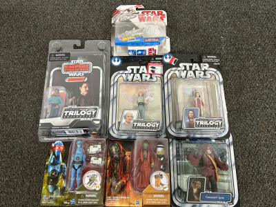 Hotwheels Millenium Falcon, Star Wars Action Figures-All in Original Packaging