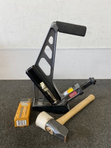 Senco SHF15 , Bostitch Hardwood Flooring Nails, and Flooring Hammer