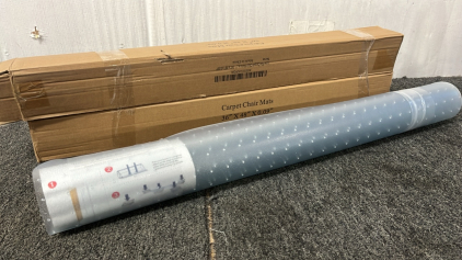 (2) PVC CHAIR MATS 36&rdquo;x 48&rdquo;x 0.09&rdquo;