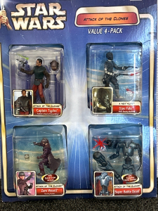 Star Wars &ldquo;Attack of the Clones&rdquo; 4-Pack Action Figures