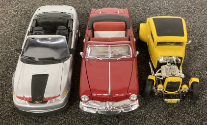 (1) 1999 Mustang GT Die Cast (Needs Work), (1) 1949 Ford Convertible Die Cast, And (1) 1932 Ford Coup&eacute; Die Cast