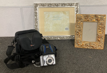 Canon PowerShot A720 IS Digital Camera W/ 2 Camera Bags, Heirloom 11x4&rdquo; Silver Picture Frame, 9.5x10&rdquo; Angel Picture Frame