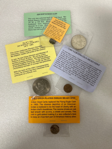 Ancient Roman Coin, Old Mexican Silver Dollar, Sir Winston Churchill Coin, 1909 VDB Lincoln Head Cent, and A Gold Plated Indian Head Cent