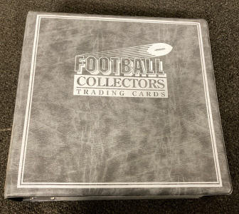 Binder Full of Collectors Football Cards