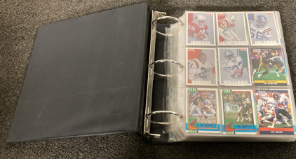 Binder Full of Collectors Football Cards
