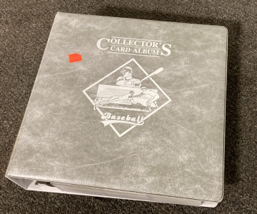 Binder Full of Collectors Baseball Cards