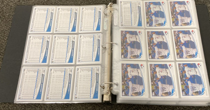 Binder Full of Collectors Baseball Cards
