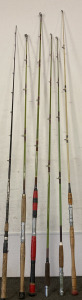 6 Assorted Fishing Rods without Reels