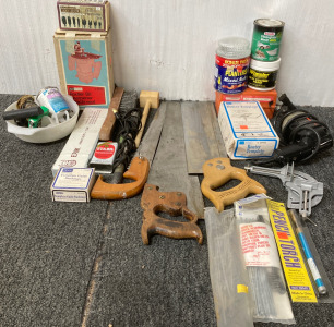 (3)HandSaw (1)Router Bit Sharpener Attachment (1) WireBrush (1)Pencil Torch (1)Wheeler Heat Control Paste 16 oz&More