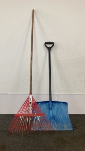 Snow Shovel And Rake