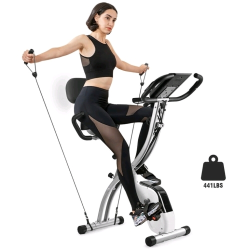 Wonder Maxi Exercise Bike Magnetic Fitness Cycle Folding Stationary Bike
