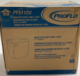 ProFlo Insulated Closet Toilet Tank