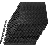 ProsourceFit Blue Exercise Puzzle Mat 1/2” Pack of 12