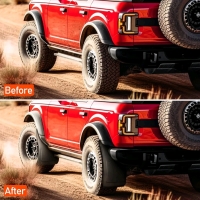 New Style Bronco Mud Flap Kit - 3