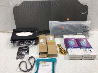 (1) Collapseable Laptop Desk (1) Set of Pull Door Handles (2) Flying Insect Trap Refills & More