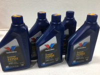 (5) 16 FL. OZ. Bottles Valvoline Outboard 2 Cycle Marine Oil (2) Quarts Lucas Multi Vehicle Transmission Fluid - 2