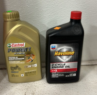 (1) Thrush Tri Flow Tech Turbo Exhaust, (3) 1 Quart Bottles Of Automatic Transmission Fluid, (2) 1 Quart Bottles Of Castrol 5W-20 Full Synthetic Motorcycle Oil And More - 4