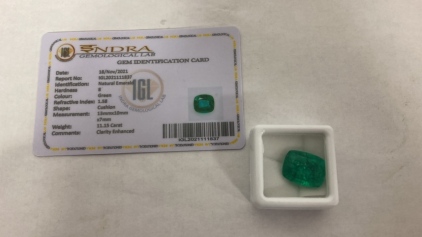 11.15Ct Natural Emerald