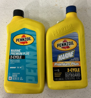 (5) 1 Quart Bottles Of Pennzoil Marine Premium Plus 2-Cycle Engine Oil, (4) Bottles Of Pennzoil Marine Premium Plus 2-Cycle Synthetic Blend Outboard Engine Oil And More - 2