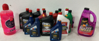 (4) Bottles Of Havoline 2- Cylce Engine Oil, (3) Bottles Of Automatic Transmission Fluid, (2) Bottles Of Sae 5W-30 High Mileage Synth Blend Motor Oil And More