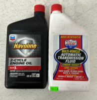 (4) Bottles Of Havoline 2- Cylce Engine Oil, (3) Bottles Of Automatic Transmission Fluid, (2) Bottles Of Sae 5W-30 High Mileage Synth Blend Motor Oil And More - 4