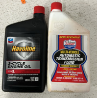 (3) Bottles Of Havoline 2-Cycle Engine Oil, (1) Gal Bottle Of Green AntiFreeze/Coolant, (1) Gal Bottle Of Heavy Duty Antifreeze/Coolant, (2) Bottles Of Valvoline Outboard 2 Cylce Marine Oil And More - 3