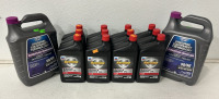 (12) 1 Quart Bottles Of Havoline 2-Cycle Engine Oil, (2) Gallon Bottles Of Peak Original Equipment Technology European Vehicle Antifreeze And Coolant - 5