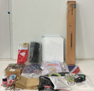 (1) Hygger Smart Aquarium LED Light, (1) Black 6 1/2&rsquo;&rsquo; Cat Scat Mat, (1) Sailor Moon Lunch Box And Backpack Set, (1) Comfort Black Dog Harness, (2) Dog Cat Combs Blue/Pink And More