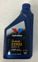 (12) 16oz Bottles Of Valvoline Outboard 2 Cycle Marine Oil, (2) 1 Quart Bottles Of Havoline 2-Cycle Engile Oil - 2