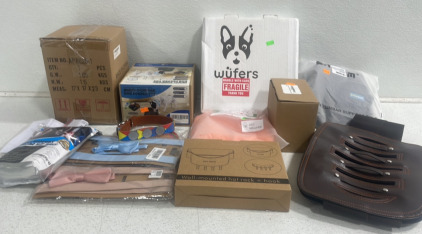 (1) Wall Mounted Hat Rack (1) Hip Suport Belt (1) Multi Puprose Dog Feeder And more!