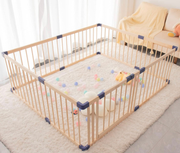 (1) Wooden Play Pen For Kids