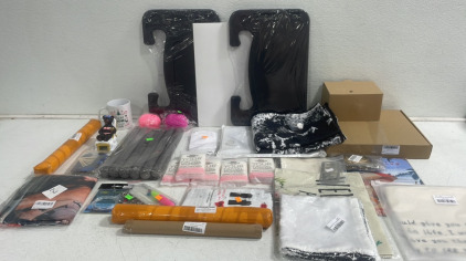 (3) Assorted Tapestries (5) Facial Scrubbers (1) Pair Anti UV Gloves And More!