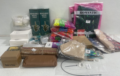 (6) Packs of Water Balloons (3) Assorted Neck Coolers (2) Bendable Moss Poles And More!