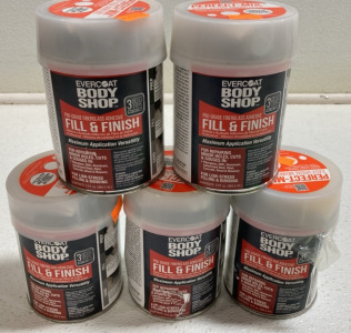 (5) 13oz Evercoat Body Shop Fiberglass Adhesive Fill and Finish