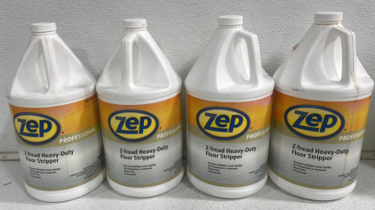 (4) Zep Z-Tread Professional Heavy Duty Floor Stripper 1 Gal Jug