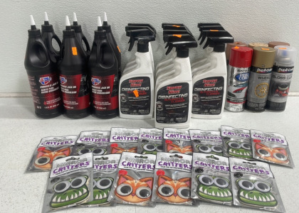 (10) Spray Nine Disinfectant Car Cleaner (6) Hyrdrolic Jack Oil And More!