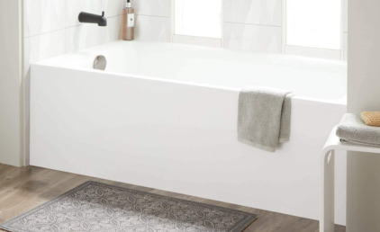 Sitka 60" Three Wall Alcove Acrylic Soaking Tub - White