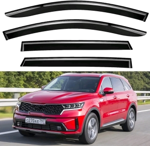 (3) Window Deflectors 3M Tape On