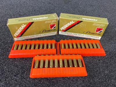 (30) Rnds Of Federal 22-250 REM 55 Gr. Ammo