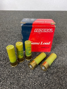 Box Of Federal 20ga 2 3/4” Game Load Shotgun Shells