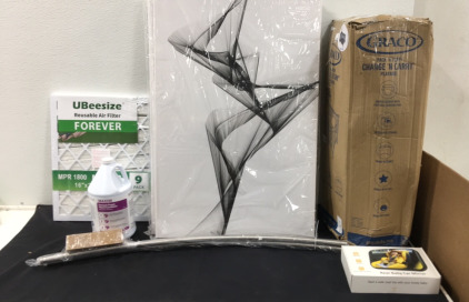 (1) Graco Pack N Carry Playpen, (3) Abstract Artwork Pictures 24&rdquo;x 36&rdquo; & More