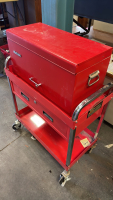 SNAP ON TOOL BOX ON CART WITH VARIOUS TOOLS - 3