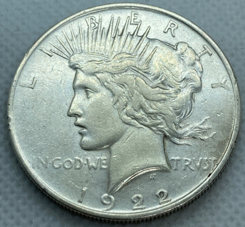 1922 Peace Dollar Coin— Verified Authentic