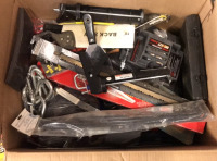 (1) Large Box Of Hand Saws, Metal Sheets, Drill Bit Sets, And More - 6