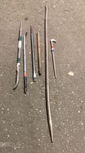 Assorted Pry Bars/Bull Pins & Breaker Bars